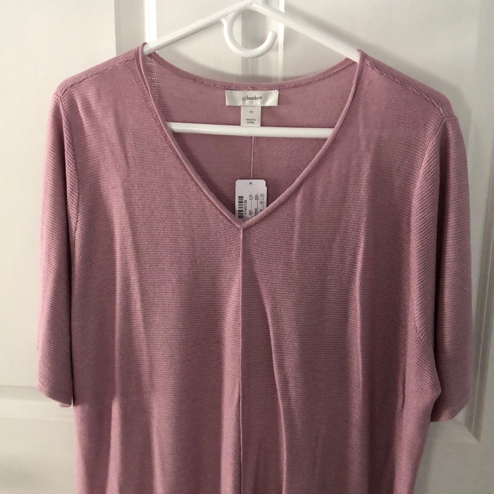 NWT cj banks pink sweater
